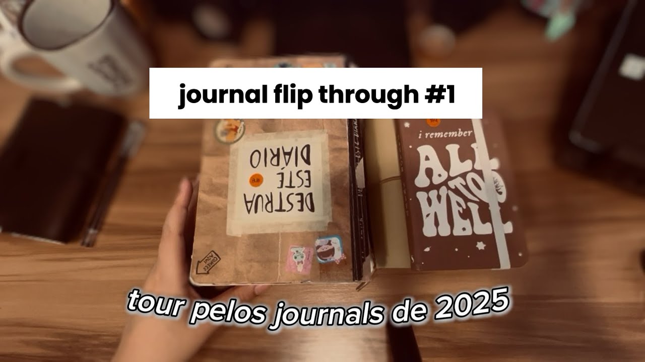 journal flip through 📕| tour pelos meus journals de 2025 pt.1