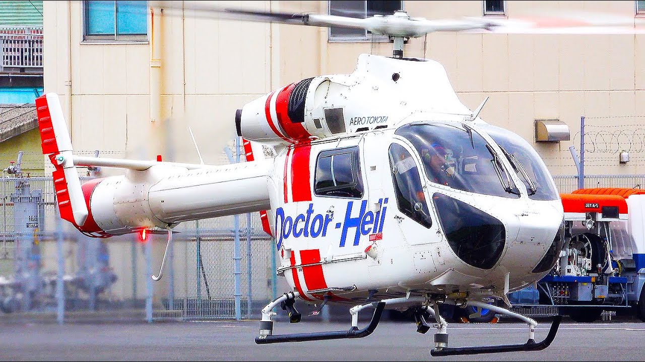RARE MD-902 Explorer “Doctor Heli” Test Flights – Tokyo Heliport Helicopter Action