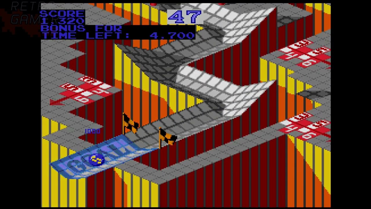 Marble Madness using trackball mode - Megadrive