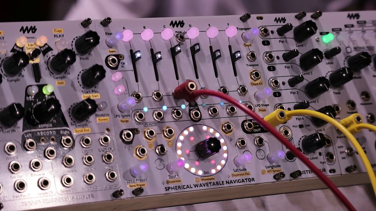 4ms Spherical Wavetable Navigator (SWN) NAMM drone