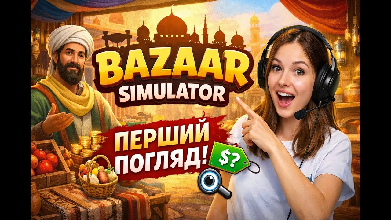 🛒 Bazaar Simulator — перший погляд на гру!