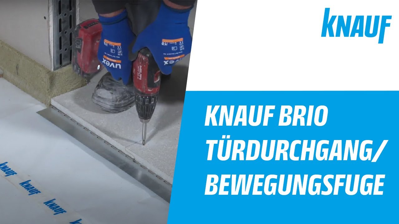 Knauf Brio – Verlegen Türdurchgang/Bewegungsfuge Fertigteilestrich mit Schall- und Brandschutz 04