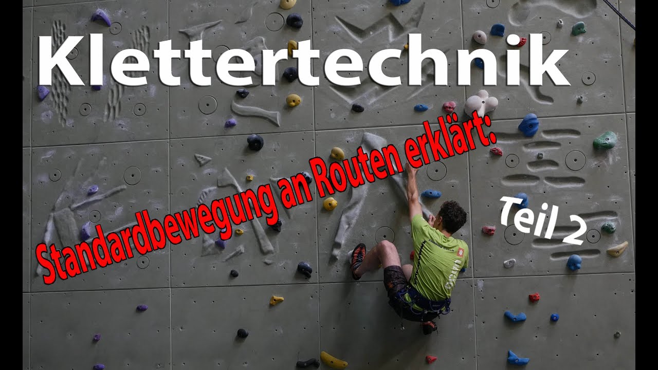 ⚡Klettertechnik Grundlagen- Standardbewegung an Routen erkl&auml;rt! -Teil2