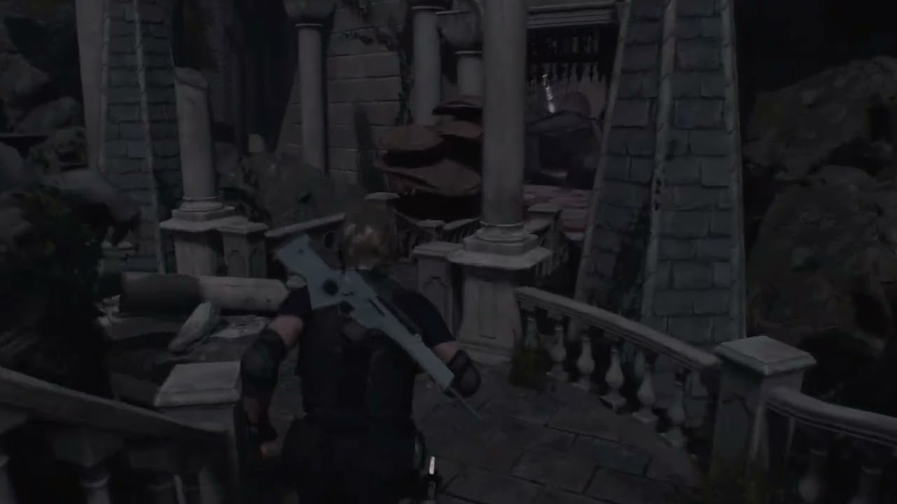Resident Evil 4 Remake - Chapter 10 Ramon Salazar Taunts Leon via Speaker: Lower The Drawbridge PS5