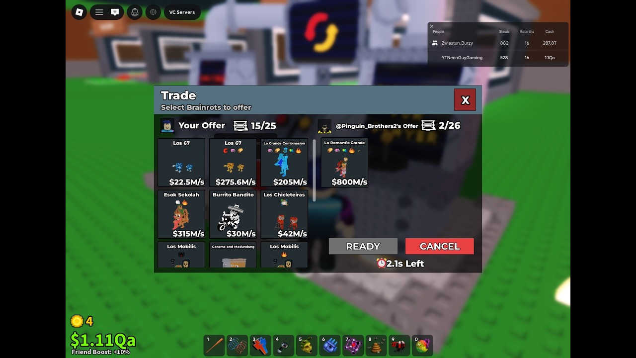 Traduje się w steal a brainrot