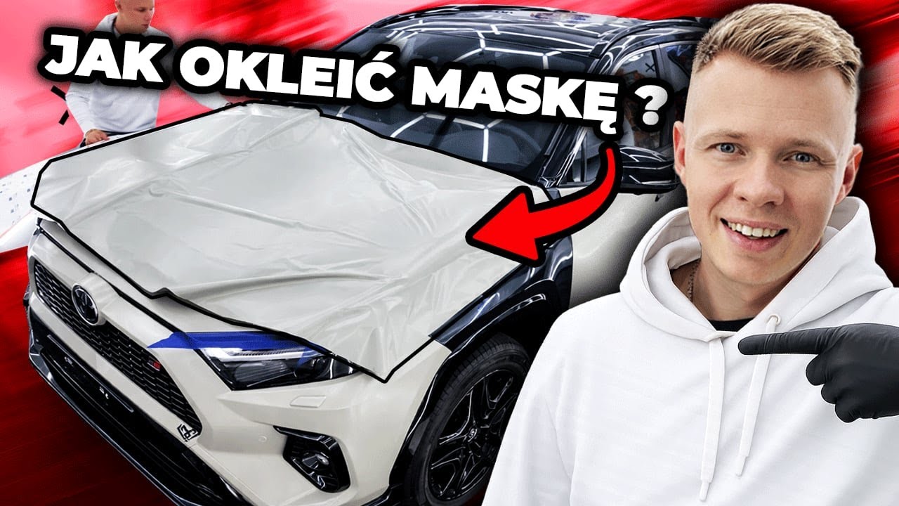 Oklejanie maski z tatuażem pod folią | Skaryfikacja w car wrappingu