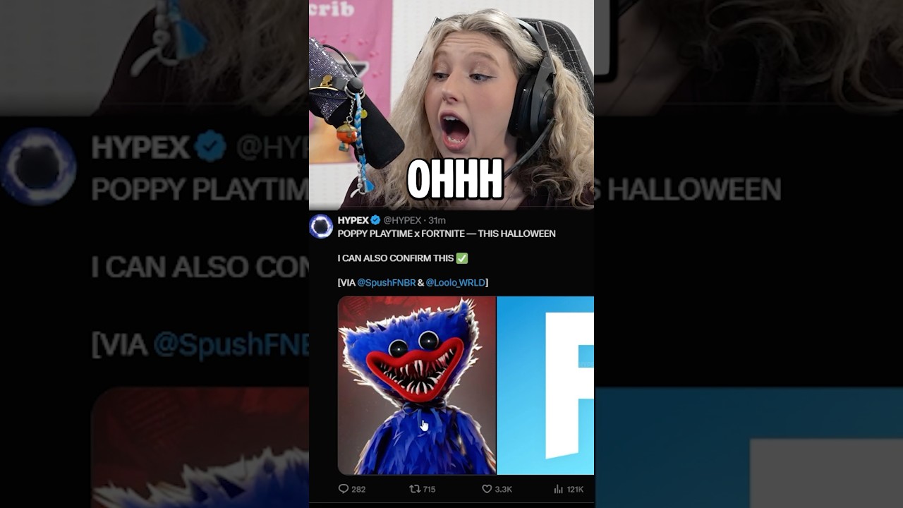 HappyGal’s Reaction To Poppy Playtime Coming To Fortnite ‼️ 