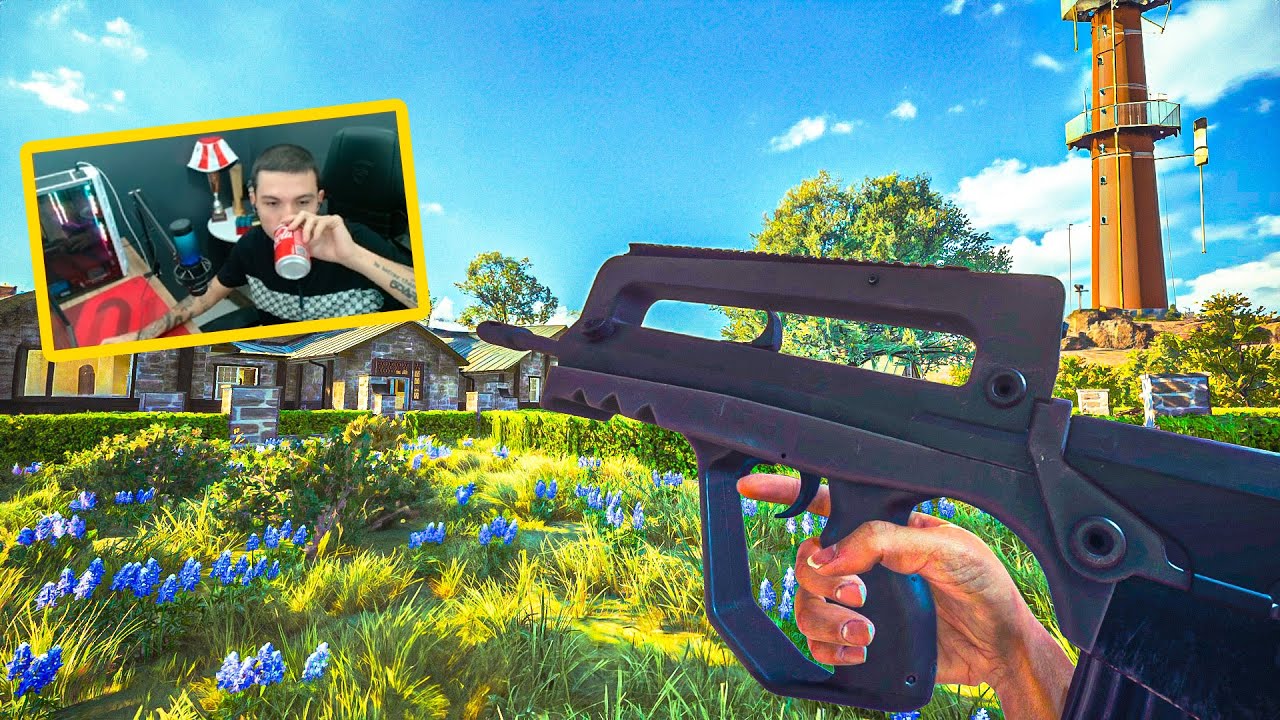 SPARKINGG уничтожает SQUADS с помощью FAMAS в PUBG (3000 урона)