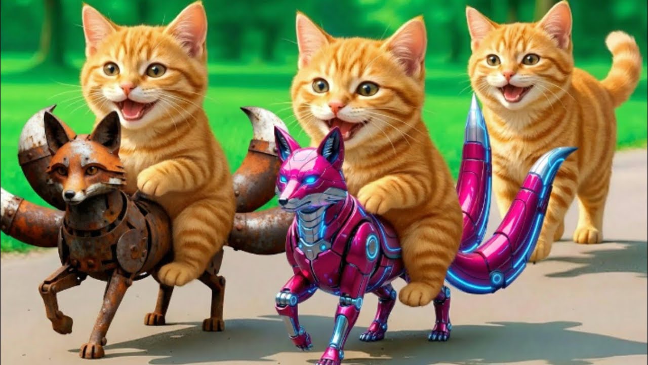 Mama Cat Trims Fur on the Farm and Makes Tiger Hat For Kittens At Home🐾🎩🐯