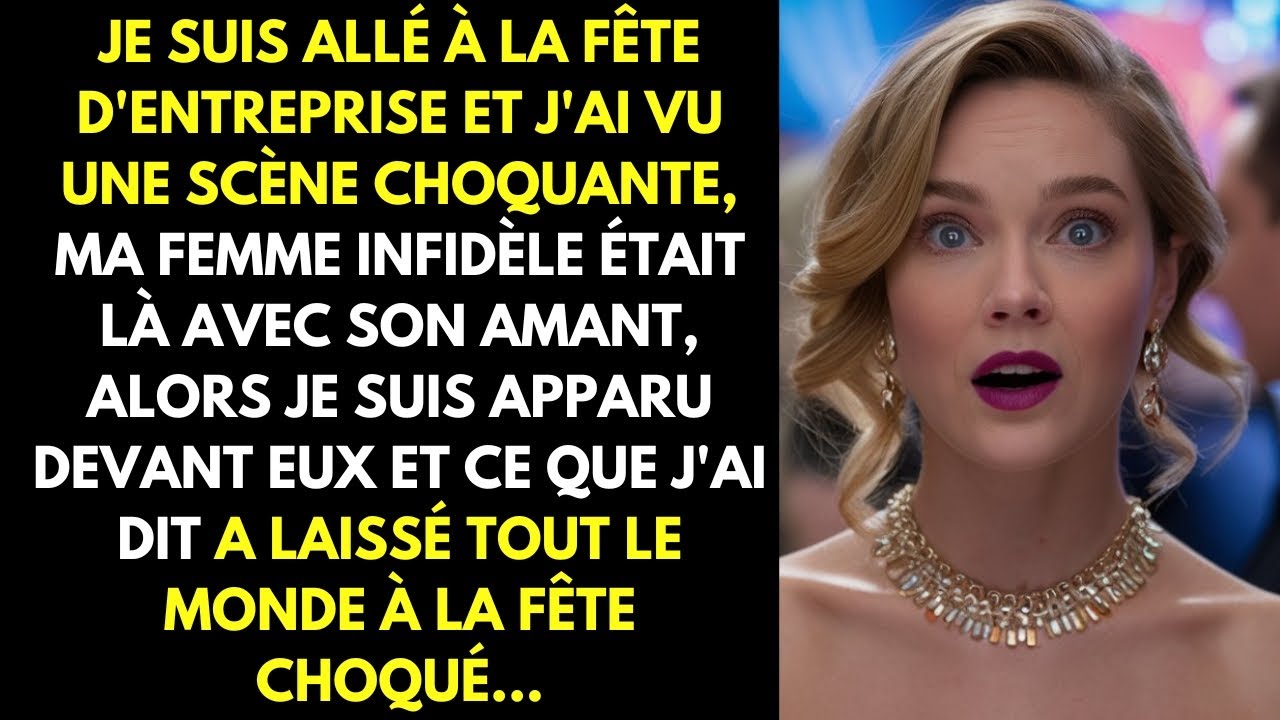 J'ai vu ma femme infidèle avec son amant à la fête d'entreprise, je les ai surpris tous les deux...