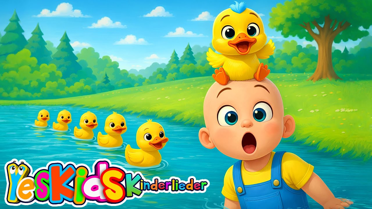 Sechs Kleine Entchen - Kinderlieder mit tieren | YesKids Kinderlieder