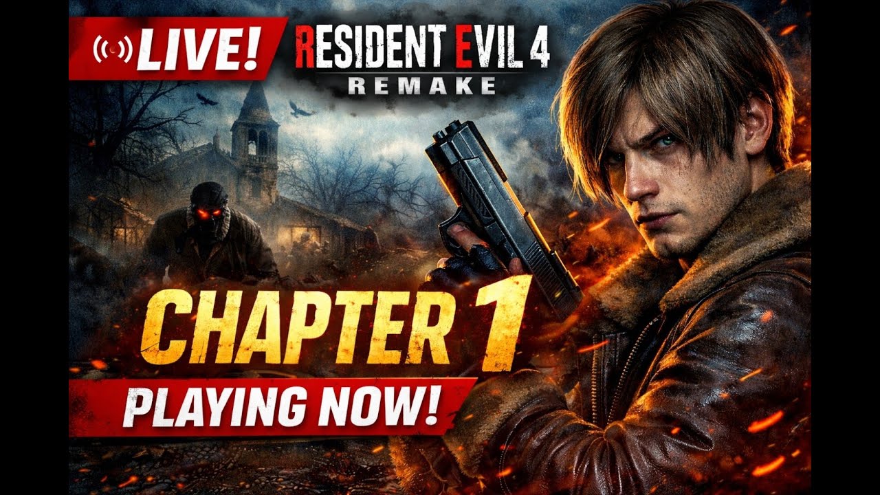 Resident Evil 4 Remake Live Gameplay part 1 Road to 1200 Subs 