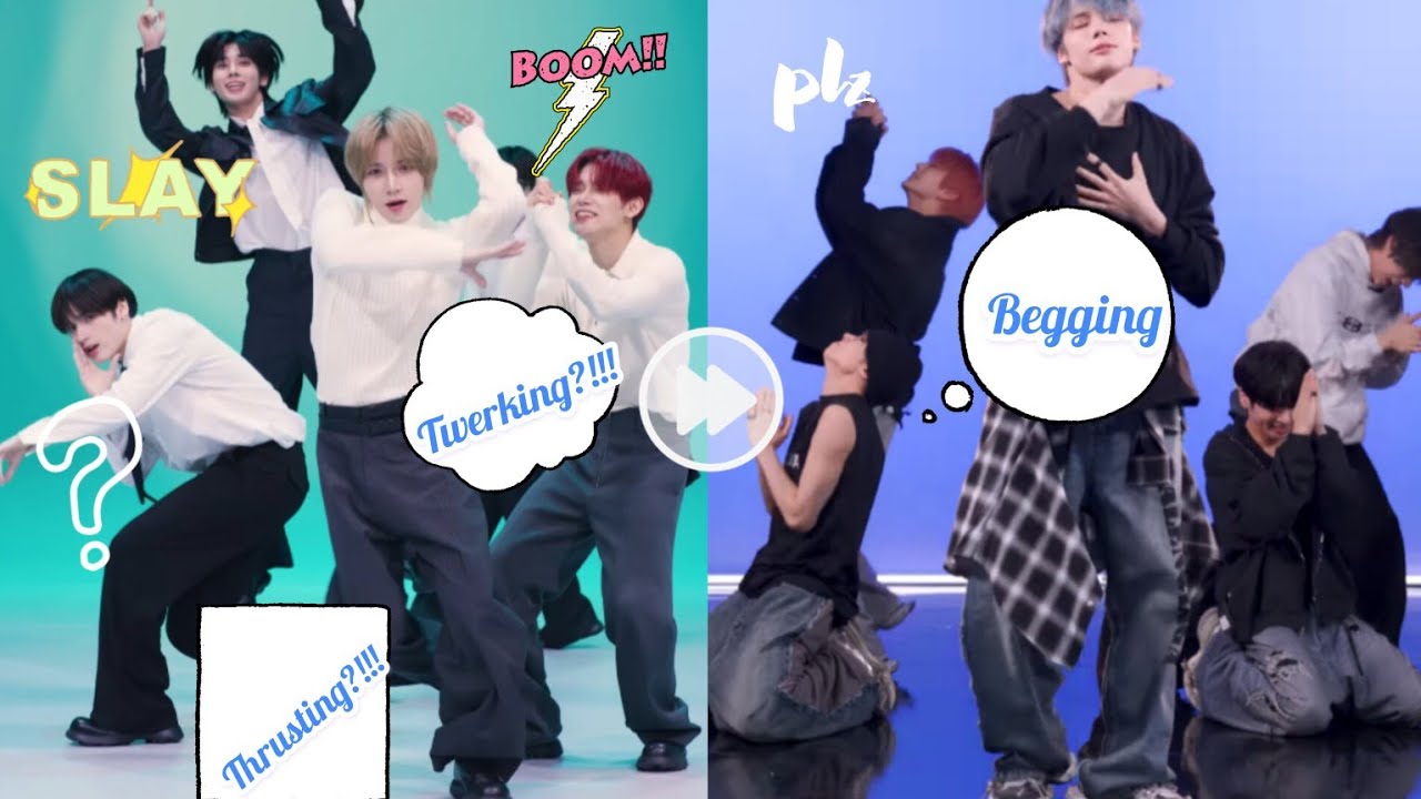TXT being absolute Crack-heads during relay dance
