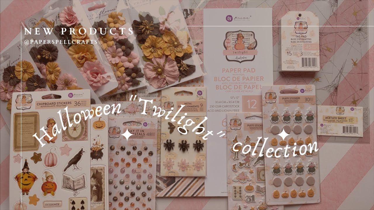 Twilight by Prima Marketing x Frank Garcia ⟡ pretty flowers, shiny spiders, and adorable papers