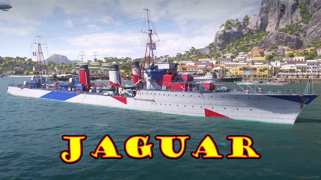 Meet The Jaguar! Tier 4 French Destroyer (World of Warships Legends Xbox One X) 4k