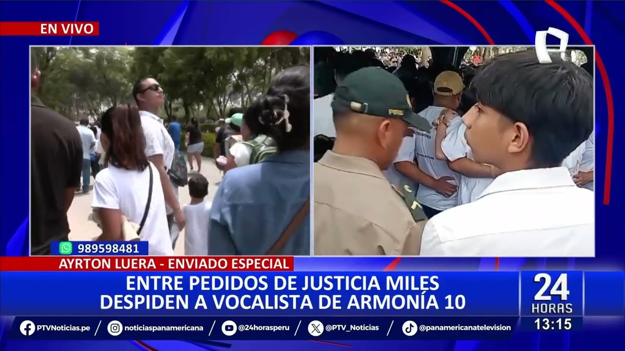 Paul Flores, de Armonía 10, es sepultado en medio de emotiva despedida en Piura (1/3)