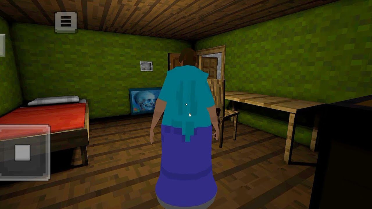 PLAYING AS MINECRAFT GRANNY IN GRANNY CHAPTER 1| GRANNY GAME HORROR ESCAPE GAMEPLAY 