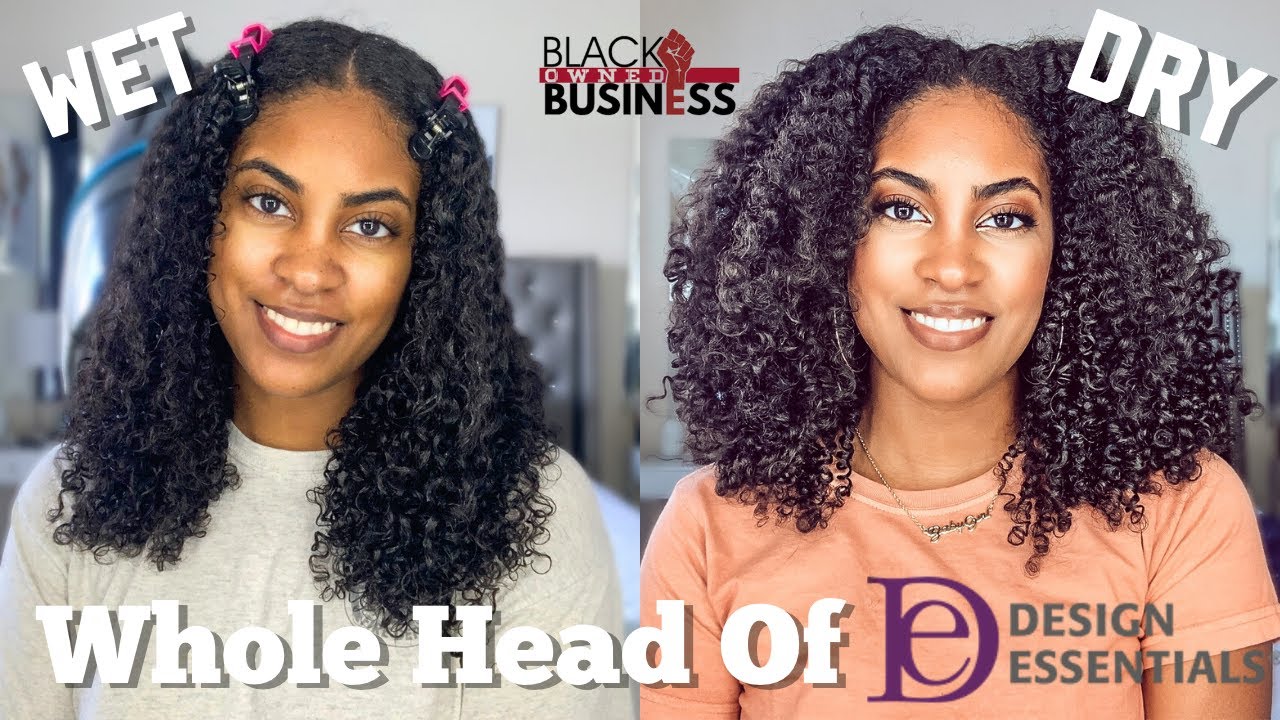 DESIGN ESSENTIALS WASH DAY | WHOLE HEAD OF DESIGN ESSENTIALS ALMOND & AVOCADO ON NATURAL HAIR