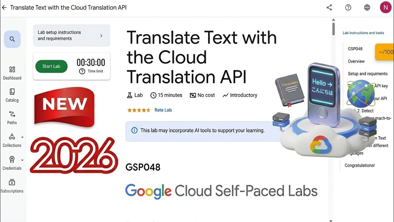 Translate Text with the Cloud Translation API | GSP049 | #GSP049 #arcade2026