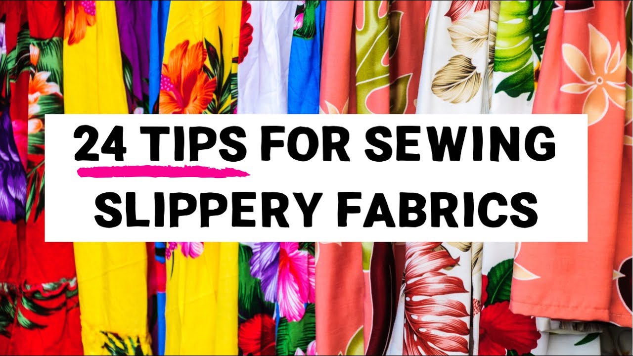 NINJA TIPS for sewing with SLIPPERY FABRICS!! Watch this and you can tackle ANY fabric!!