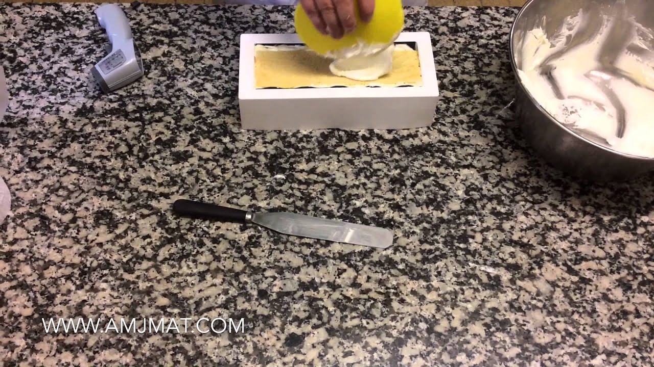 Recette de bûche de Noel, moule silicone avec tapis décor