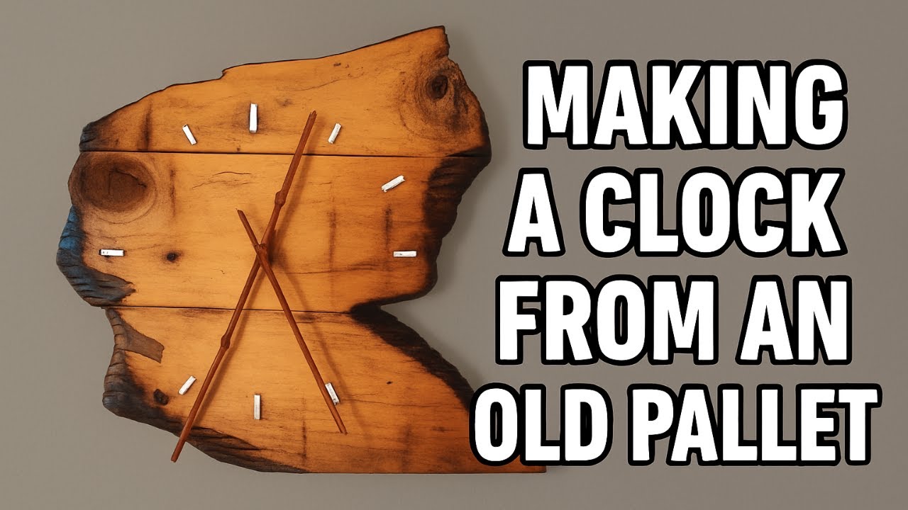 Проект DIY Wood: превращаем старый деревянный поддон в часы