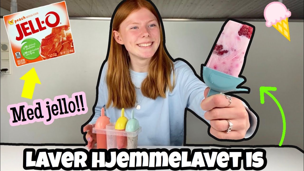 LAVER JELLO IS!!! Laver 4 forskellige is!!