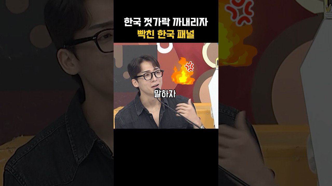 한국젓가락 까내리는 건 못참는 한국패널 ㅋㅋ