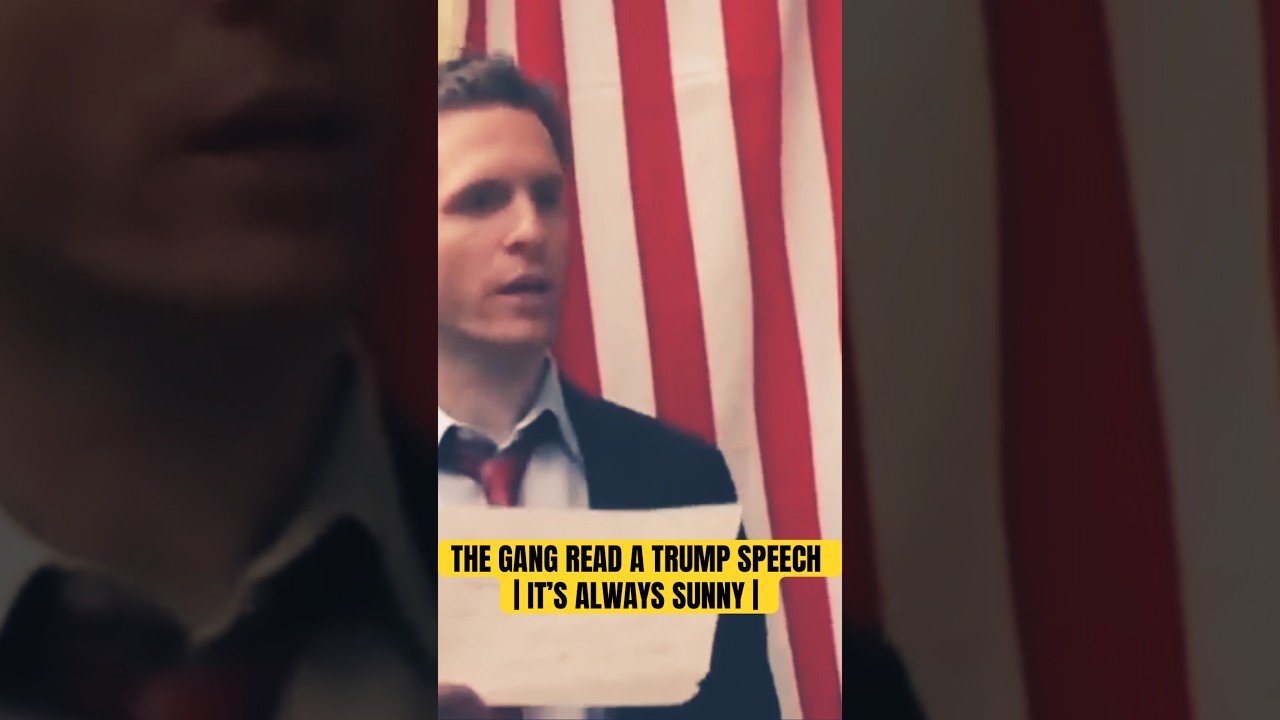 THE GANG READ A TRUMP SPEECH | IT&rsquo;S ALWAYS SUNNY #itsalwayssunnyinphiladelphia #donaldtrump #funny