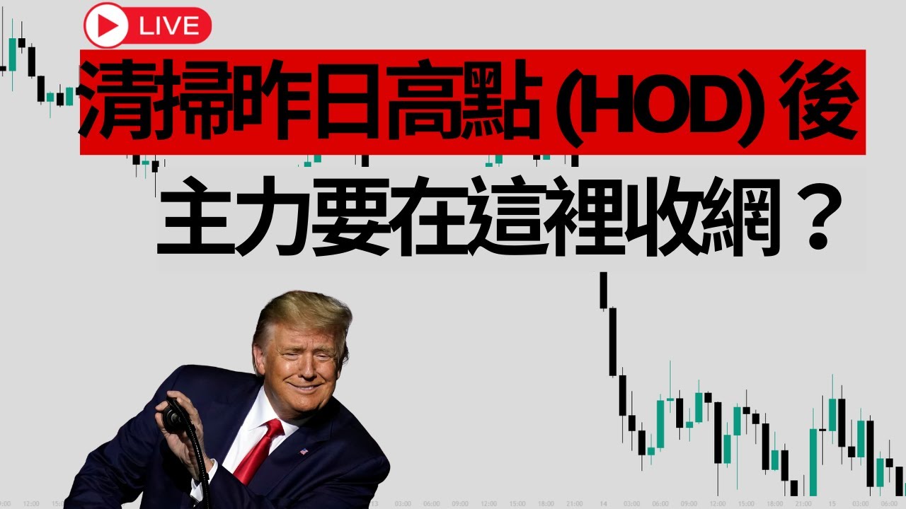 【LIVE】清掃昨日高點 (HOD) 後主力要在這裡收網？現在追漲是送錢還是送命？｜加密卡十三-MACD 日內交易｜SMC｜斐波納契｜BTC｜ETH｜短線實戰｜價格行為｜市場結構