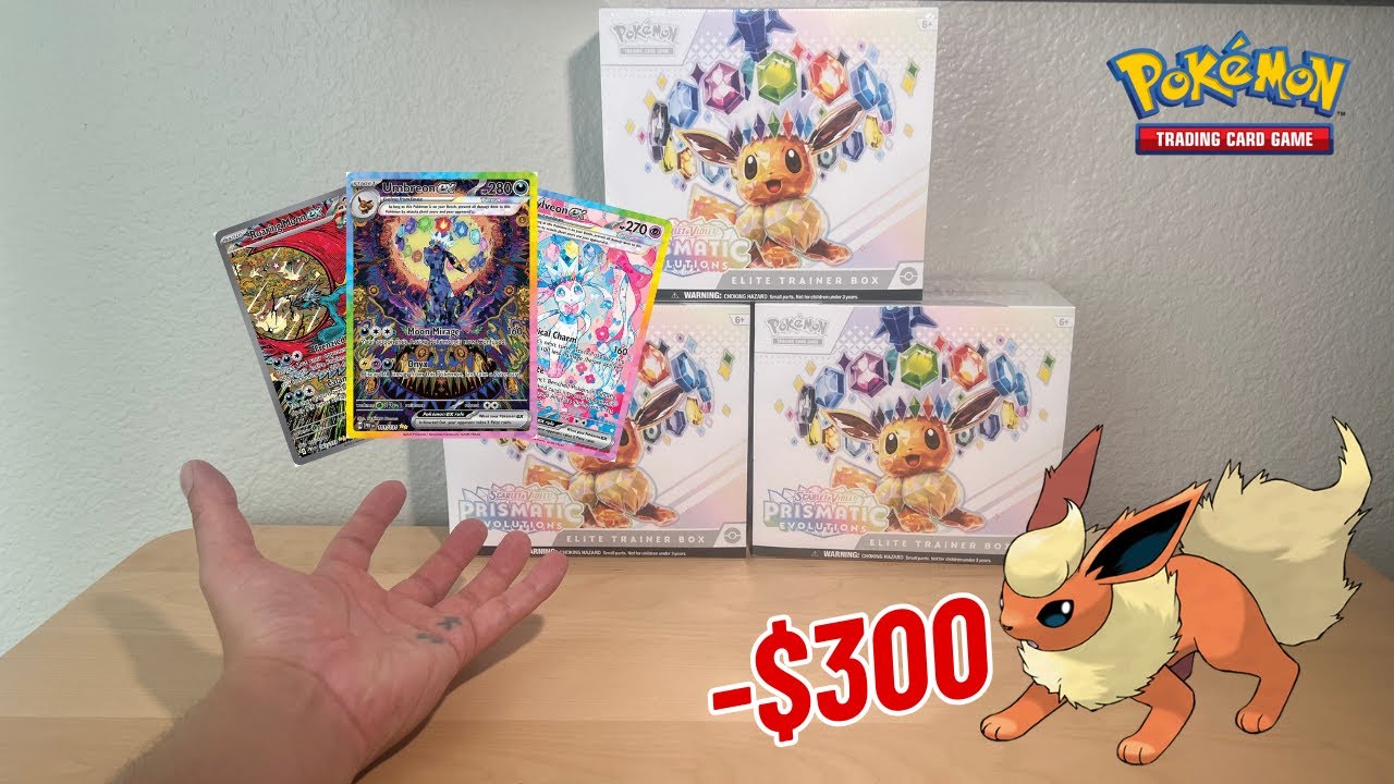 OPENING 3 Prismatic Evolution ETBs in hunt for EEVEELUTIONS!