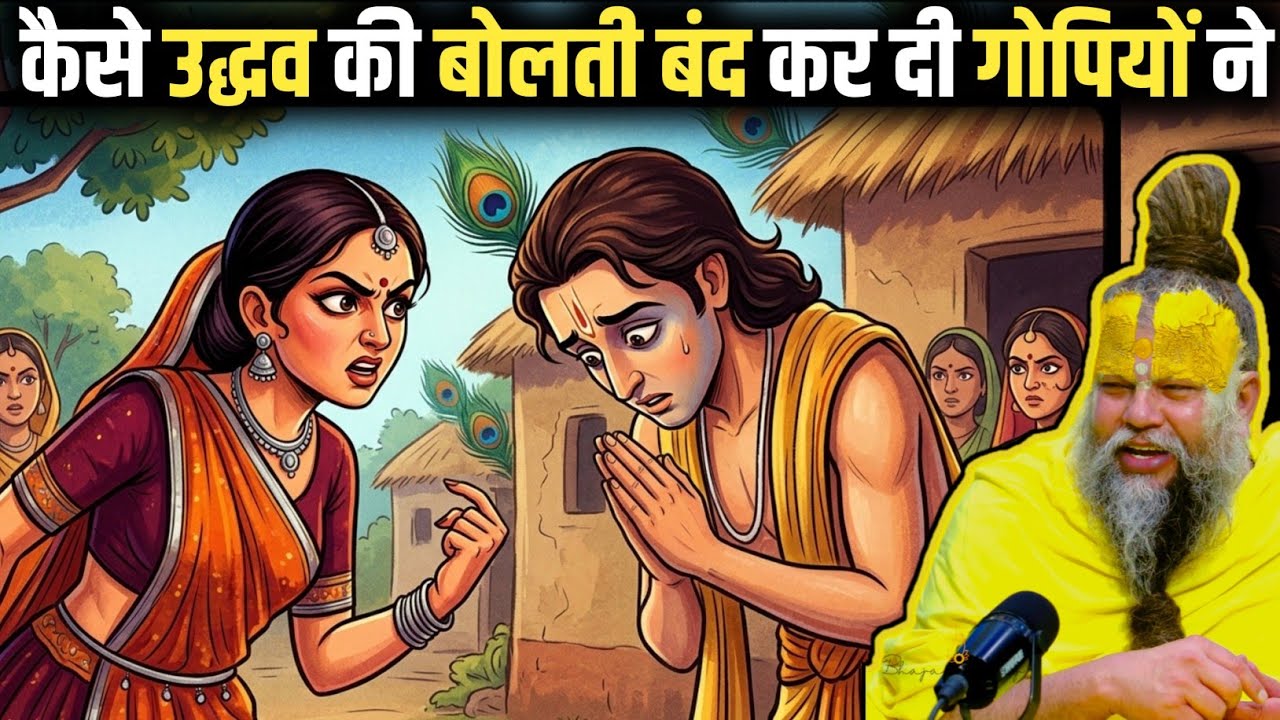 प्रेम बड़ा या ज्ञान ? उद्धव का अभिमान हुआ चूर ! कृष्ण लीला कथा ! #premanandjimaharaj 