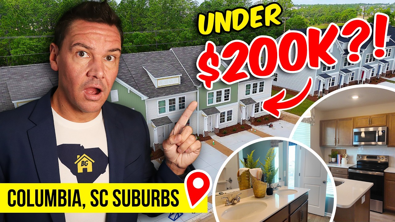 Tour of Columbia South Carolina Townhomes UNDER $200K! 🤯 | Columbia & Lexington SC Suburbs