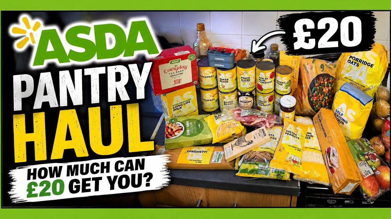Сколько всего можно купить в Asda на 20 фунтов стерлингов? | Бюджетные покупки для преодоления кр...