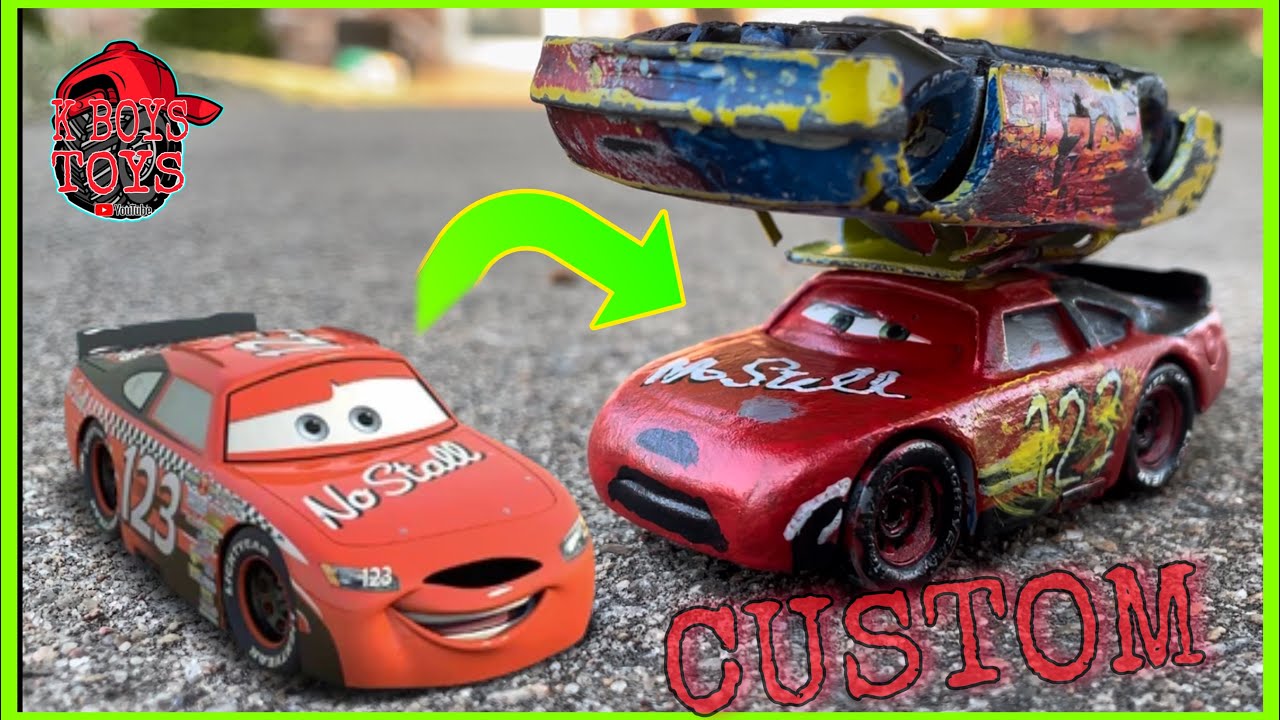 Painting Custom Disney Cars | No Stall | Disney Pixar Cars Crash Scene