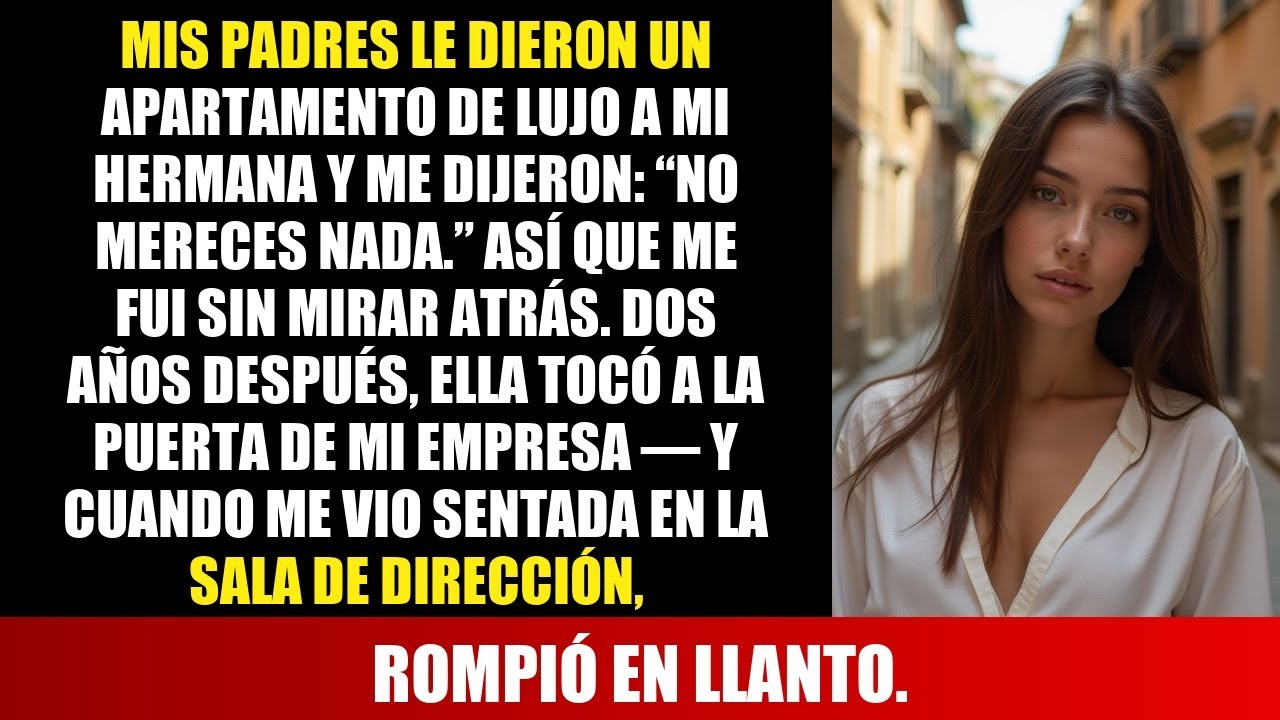 MIS PADRES REGALARON UN LUJOSO APARTAMENTO A MI HERMANA — PERO AÑOS DESPUÉS LLORÓ EN MI OFICINA