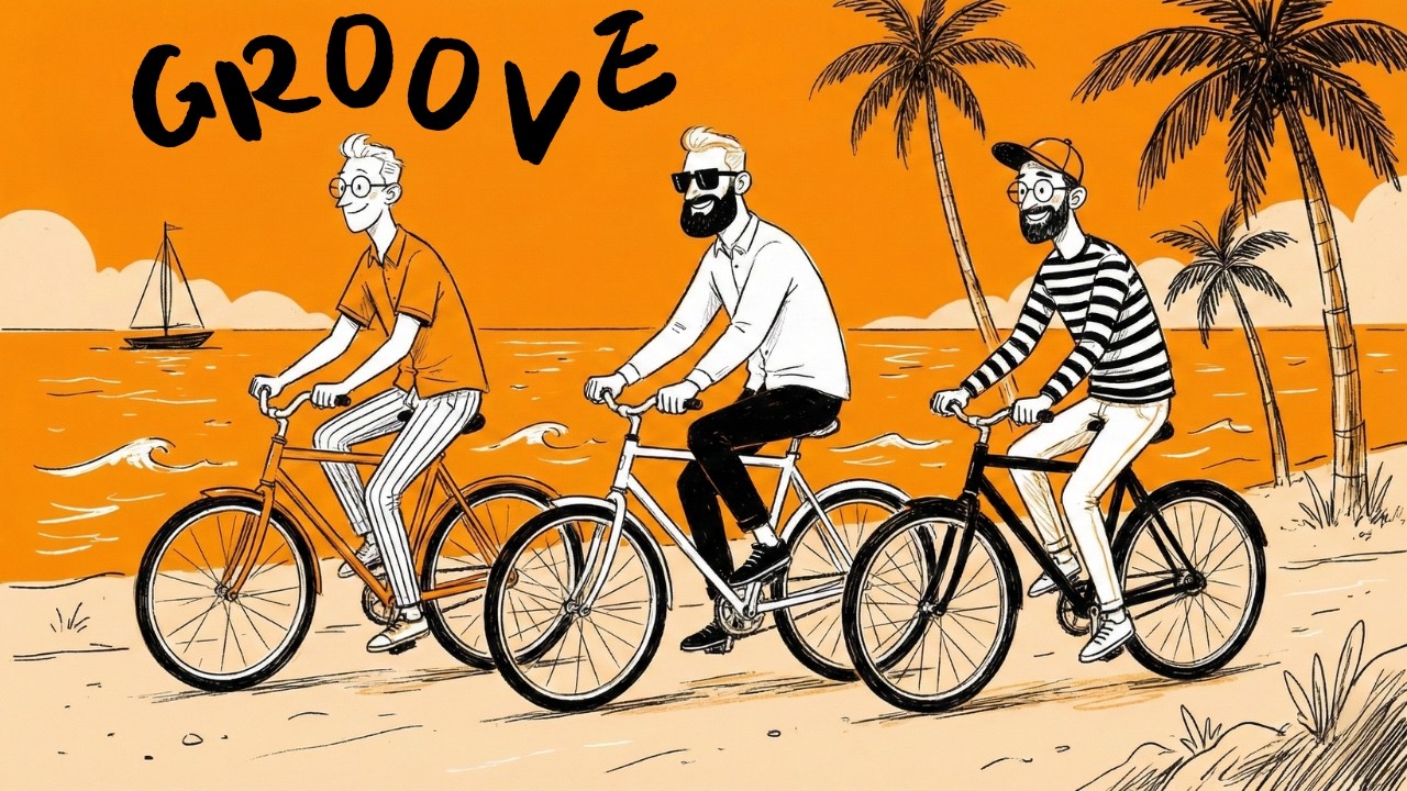Sunset Beach Groove 🌅 Chill Jazzhop Beats for Work, Study & Cafe BGM (GROOVE · JAZZHOP · WORK)