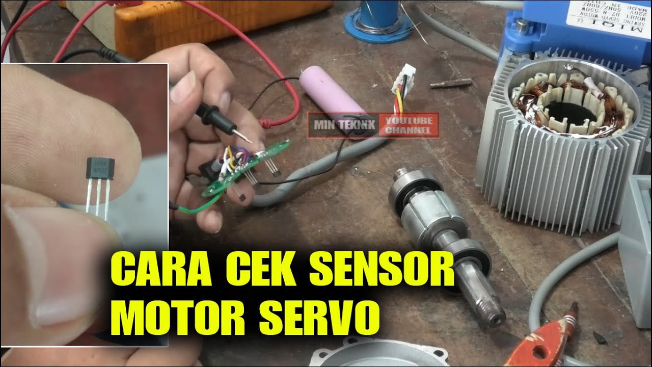 cara cek sensor motor servo mesin jahit ,