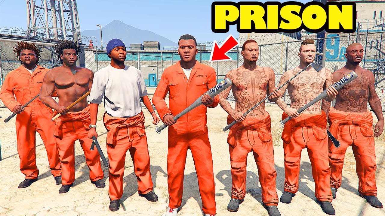 Franklin Become PRISONER and Break the Prison in GTA 5 | SHINCHAN and CHOP