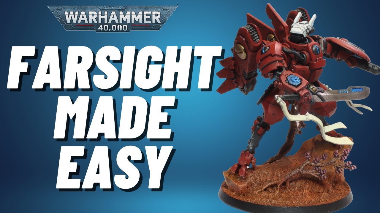 How to Paint Farsight for Warhammer 40k! Beginner Friendly T'au tutorial! No Airbrush!