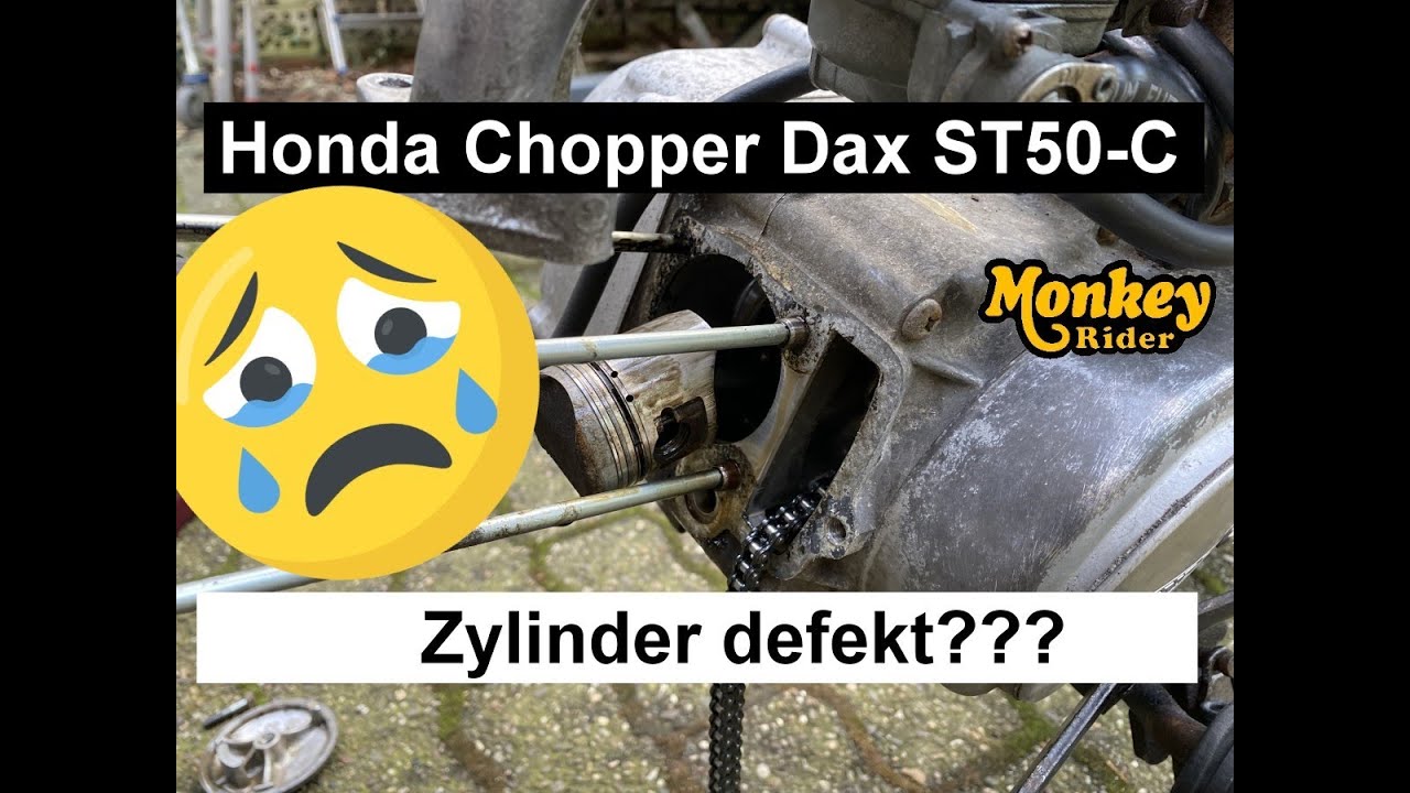 Honda Dax ST50-C, #3 Ich gucke doch mal was los ist, Zylinder  & Kolben defekt???