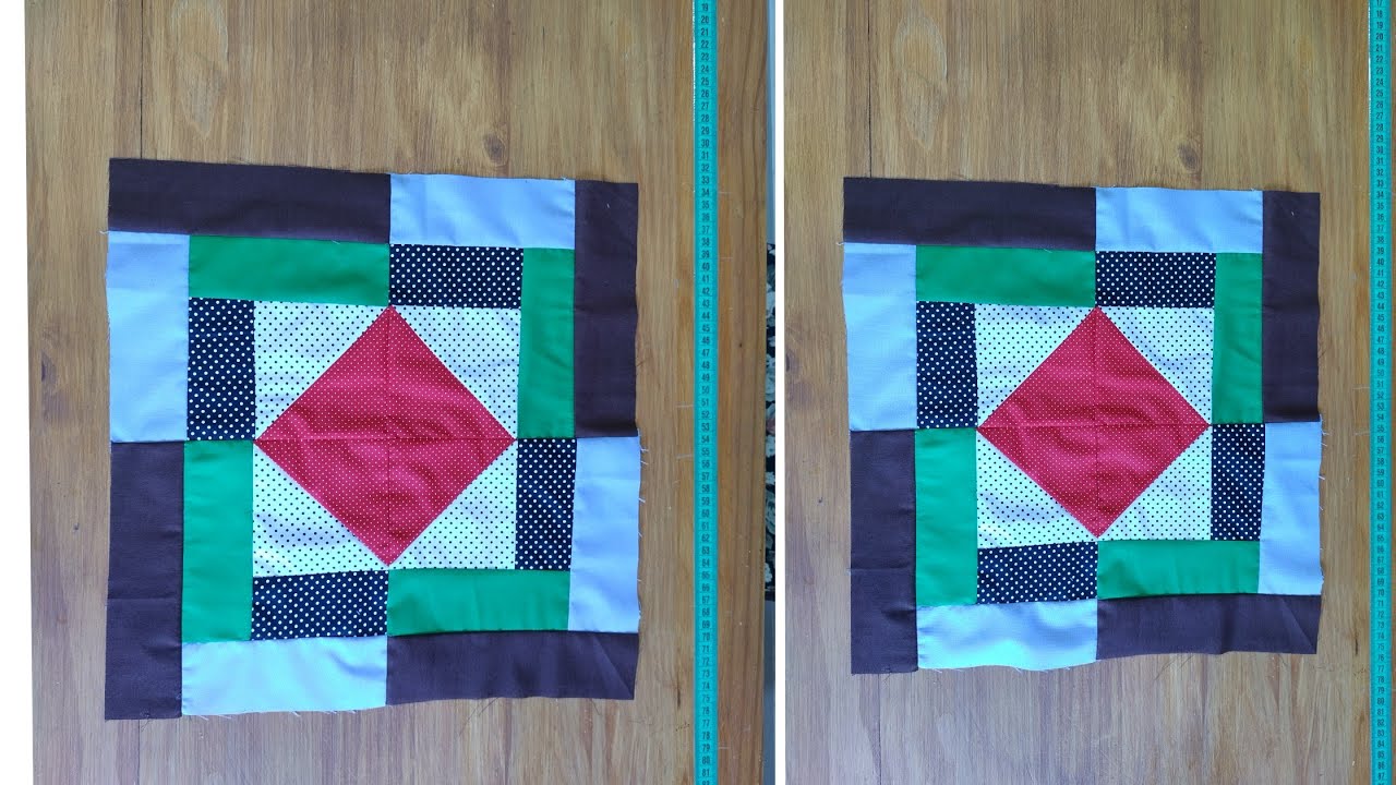 Bloco em Patchwork ❤️, super fácil e rápido, passo a passo.