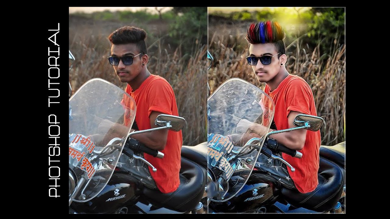 How To Make Spiky and Colorize Hair In Photoshop cc & Cs6