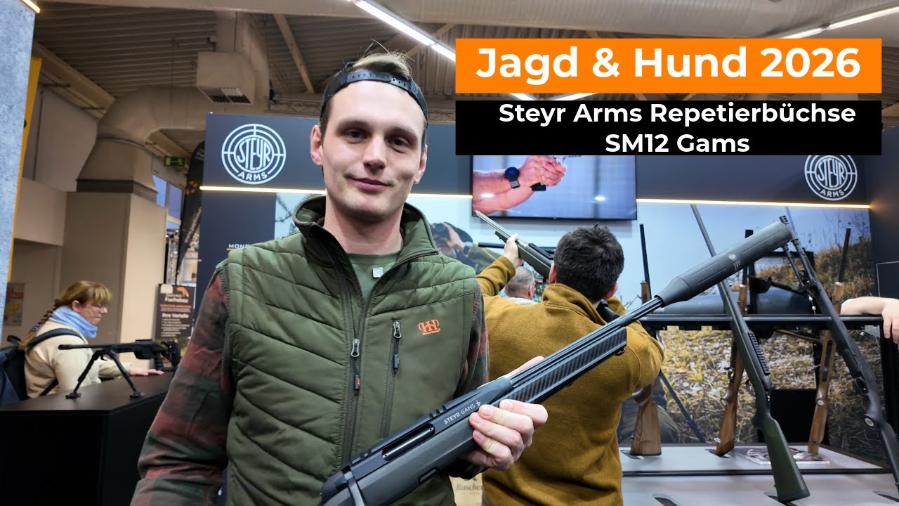 Jagd & Hund 2026: Paul Reilmann stellt die Steyr Arms Repetierbüchse SM12 Gams vor