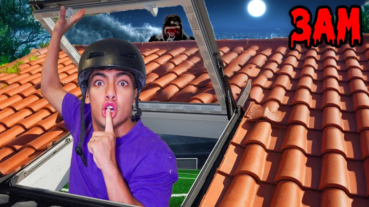 PASSEI A NOITE NO TELHADO SECRETO!
