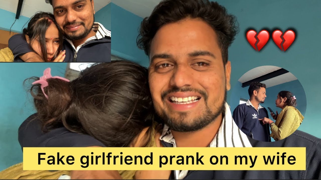 Fake girlfriend prank on my wife💔💔|राखी  बहुत ग़ुस्सा 😡होग्यी 😭||ajay&rakhi vlogs|