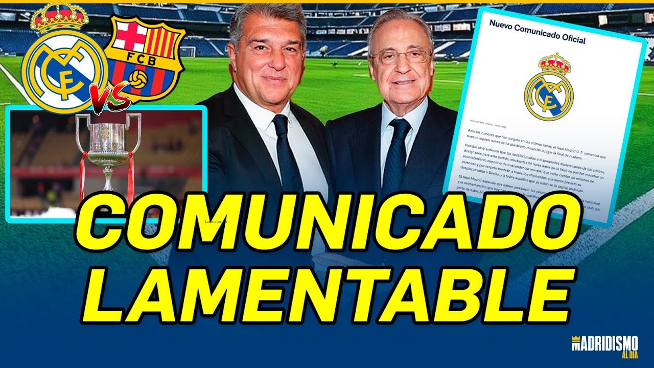 💥🟢COMUNICADO LAMENTABLE del REAL MADRID | &Uacute;LTIMA HORA! 🤔