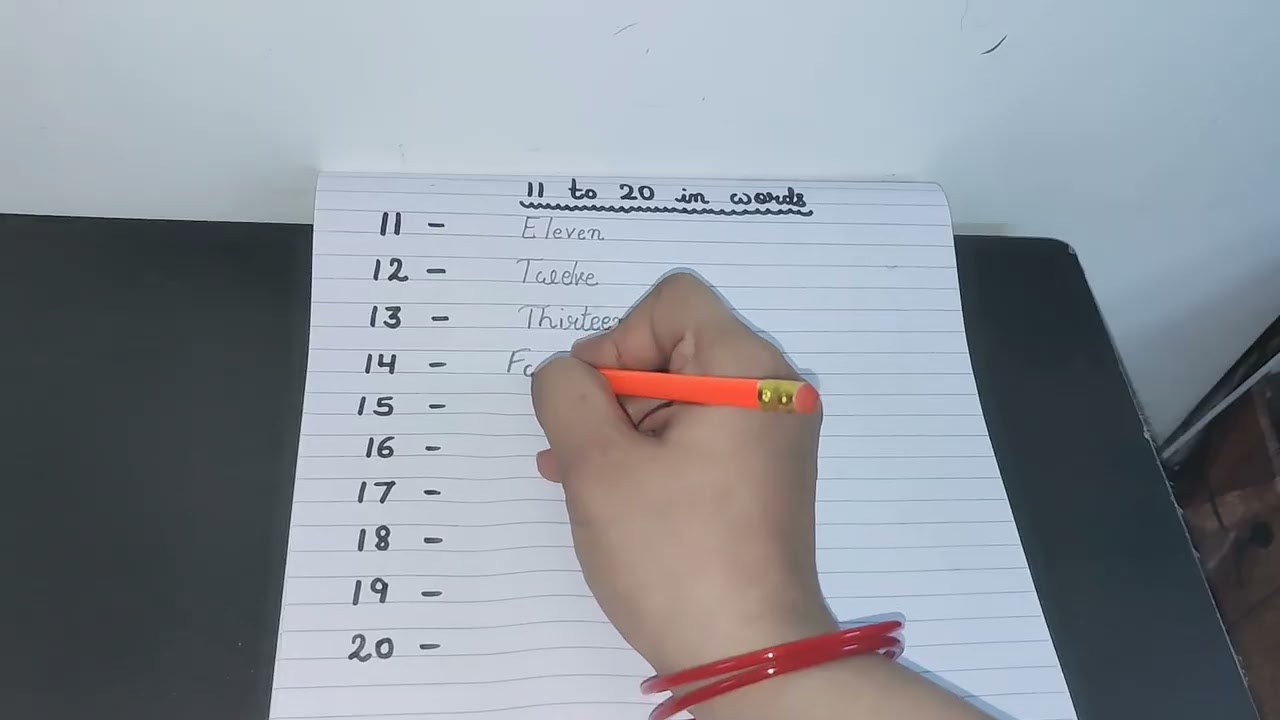Eleven to Twenty in words || 11 to 20 in words|| #education #kidseducatio #youtube 