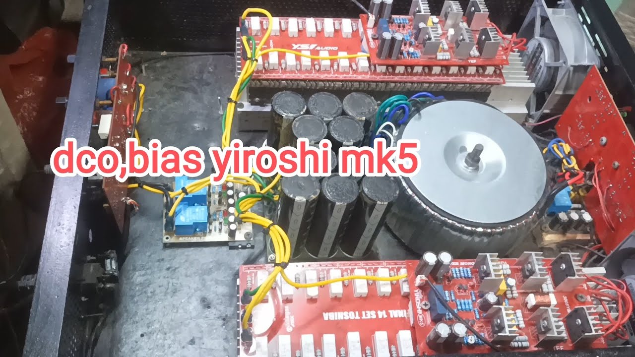 cara mengatur dco dan bias power yiroshi mk5 yg belum di lengkapi trimpot