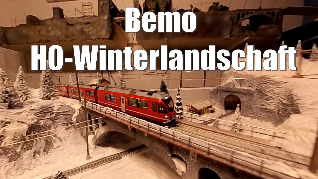 Bemo H0m-Anlage Winterlandschaft